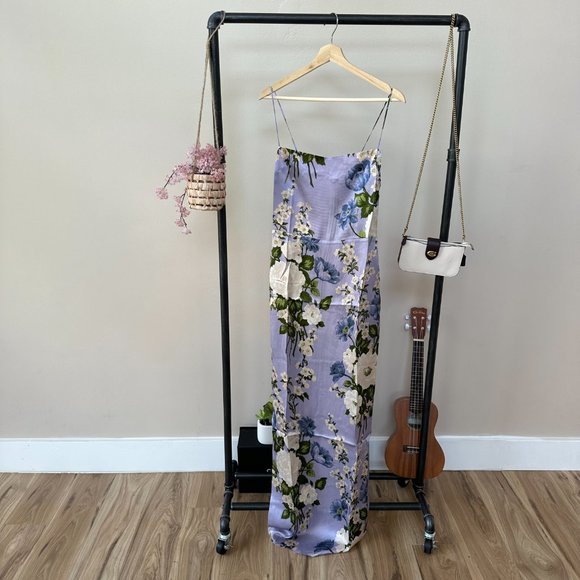 Reformation Frankie Silk Dress | Garden Soiree  🕸Silk🕸 🎉SALE🎀 NEW - Picture 9 of 15